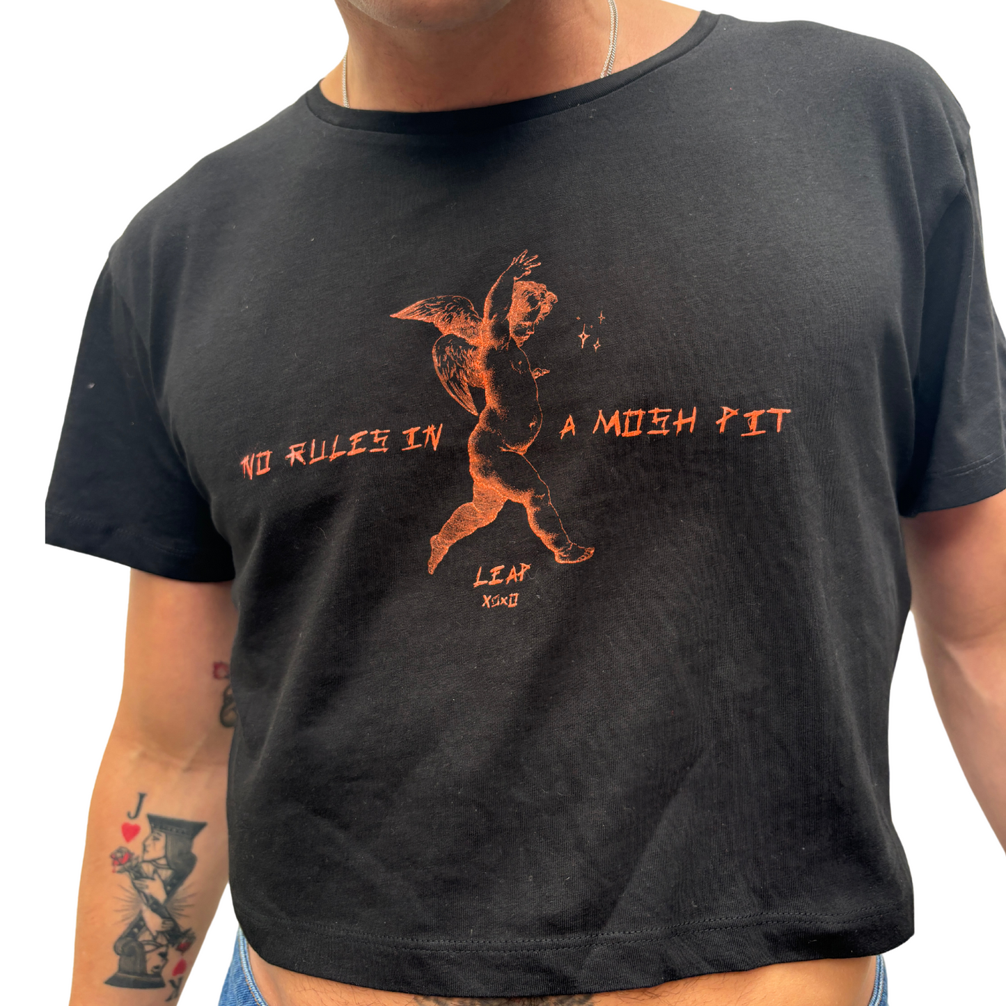 Crop Top - "No Rules in A Moshpit"